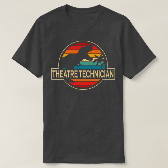 T-shirt Technicien Théâtre Dinosaur (Design devant)