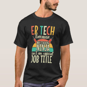 T-shirt Technicien Urgences Technicien Vintage Retro Infir