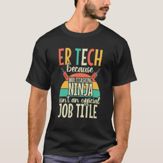 T-shirt Technicien Urgences Technicien Vintage Retro Infir