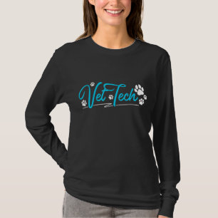 T-shirt Technicien Vet Tech Pawprint vétérinaire