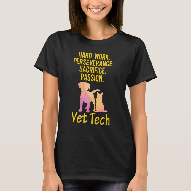 T-shirt Technicien vétérinaire professionnel Vet Tech 1 (Devant)