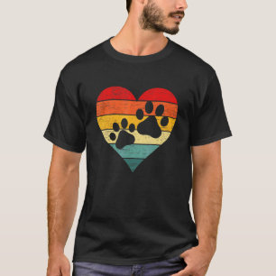 T-shirt Technicien Vétérinaire Rétro Crépuscule Empreinte