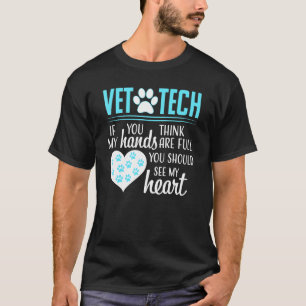T-shirt Technicien vétérinaire Vet Tech Animal Cute