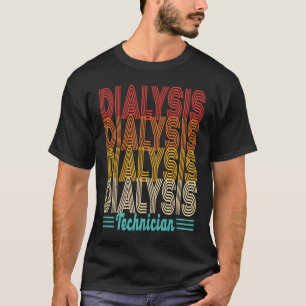 T-shirt Technicien vintage en dialyse Néphrologie Dialyse