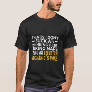 T-shirt Technicienne de maintenance de mécanicien d'ascens