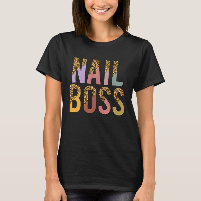 T-shirt Technicienne de manucure pour femme, chef de l'ong (Devant)