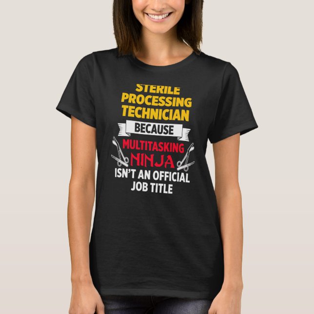 T-shirt Techniciens de traitement stérile Plan amusant Tec (Devant)