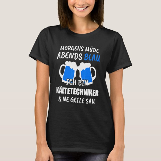 T-shirt Techniciens Réfrigérateurs Climatiseurs Réfrigérat (Devant)