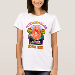 T-shirt Technicolor Motor Home Band Dames Babydoll