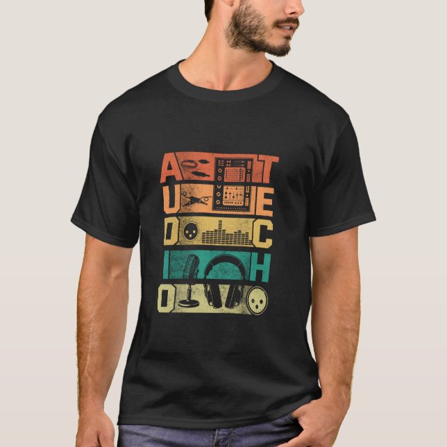 T-shirt Technique audio Visual Technicien AV Tech (Devant)