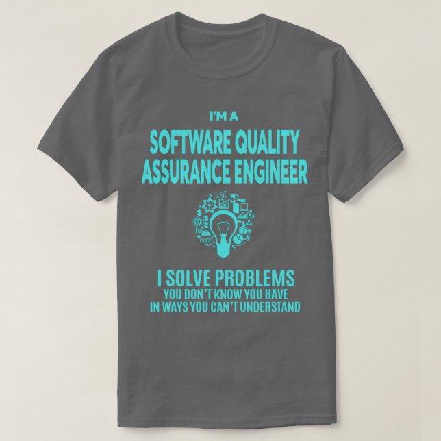 T-SHIRT TECHNIQUE D'ASSURANCE DE LA QUALITÉ DU LOGICIEL IN (Design devant)