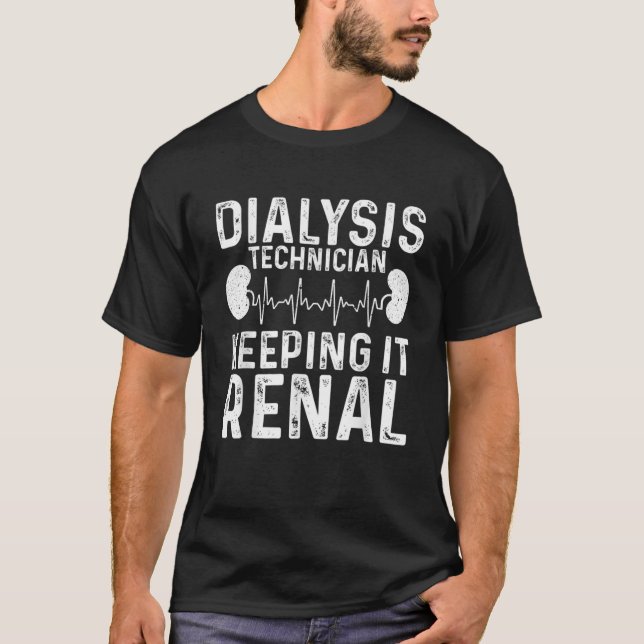 T-shirt Technique De Dialyse cool Pour Hommes Femmes Renal (Devant)
