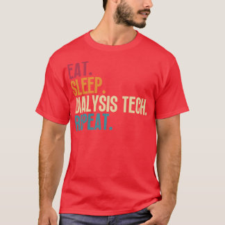 T-shirt Technique de dialyse du sommeil de manger Répétiti