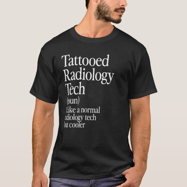 T-shirt Technique de radiologie tatouée Définition Artiste (Devant)