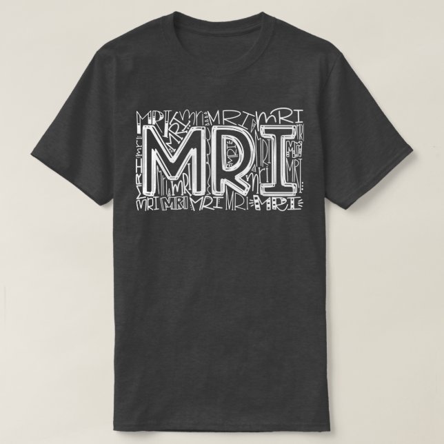 T-shirt Technique IRM Typographie IRM Technicien IRM Radio (Design devant)
