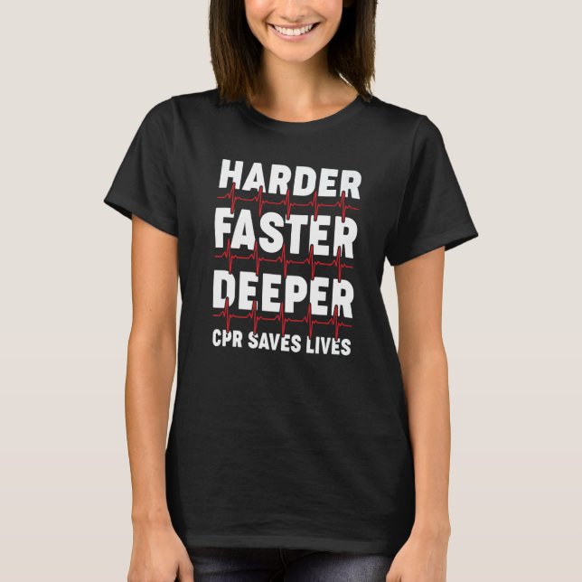 T-shirt Technique Médicale d'urgence Cpr plus rapide (Devant)