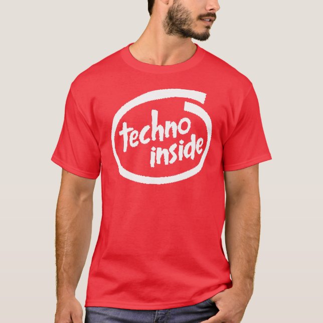 T-SHIRT TECHNO À L'INTÉRIEUR (Devant)