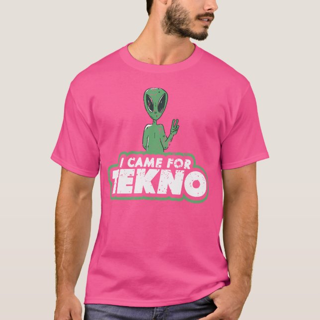 T-shirt Techno Alien Dit Edm Raving (Devant)