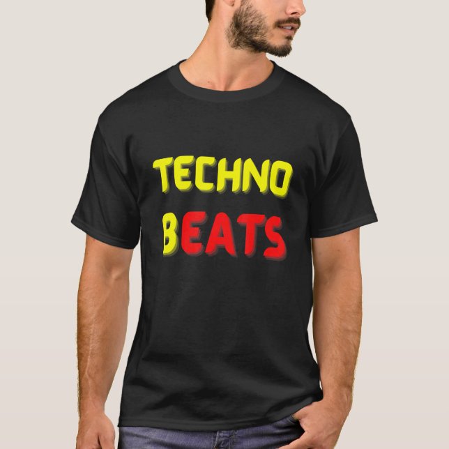 T-shirt TECHNO BEATS B EATS FOR Electronic Music Fans (Devant)