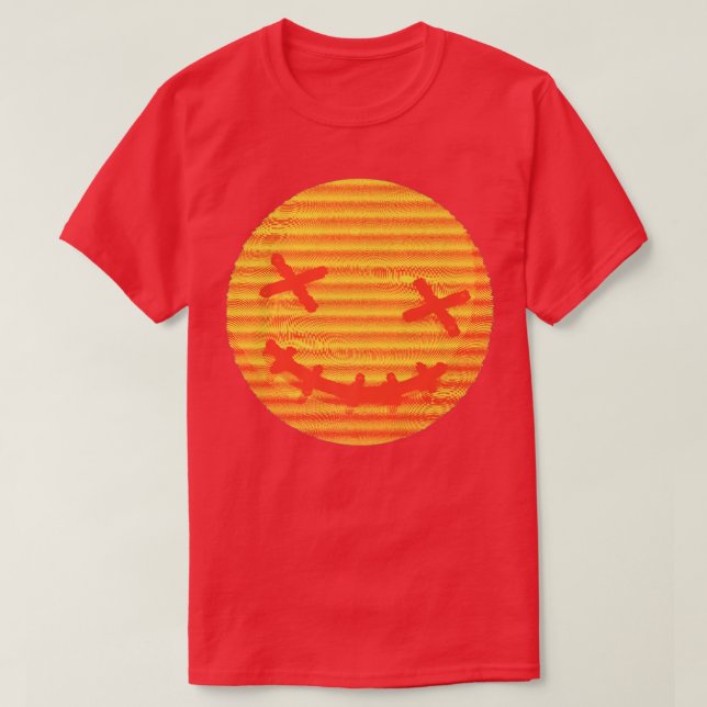 T-shirt Techno Dead EDM Music Festival Rave Dubstep  (Design devant)
