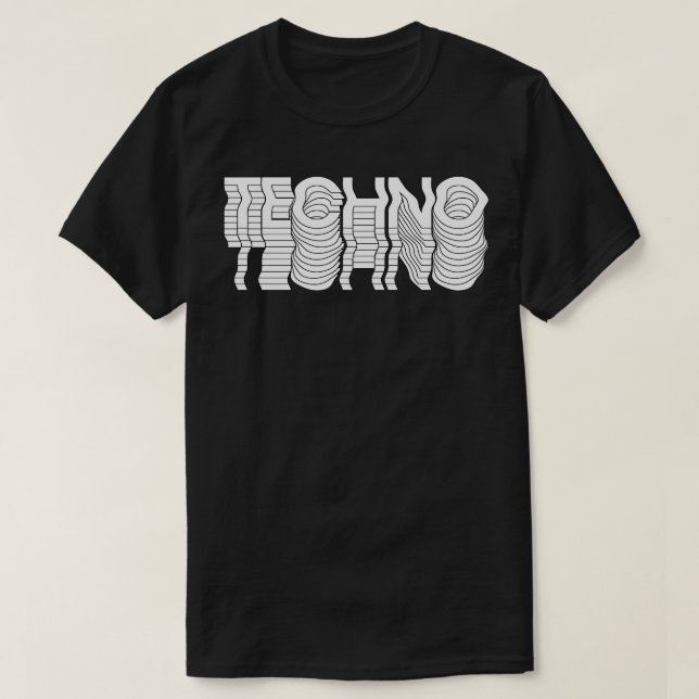 T-shirt techno dérangé (Design devant)