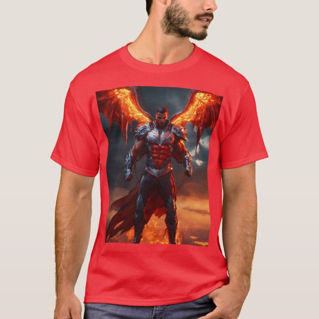 T-shirt Techno-Devil : Commander le champ de bataille numé (Devant)