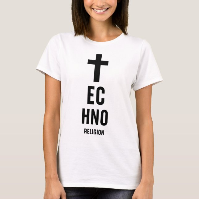 T-shirt Techno est ma religion 90s Raver Rave Edm (Devant)