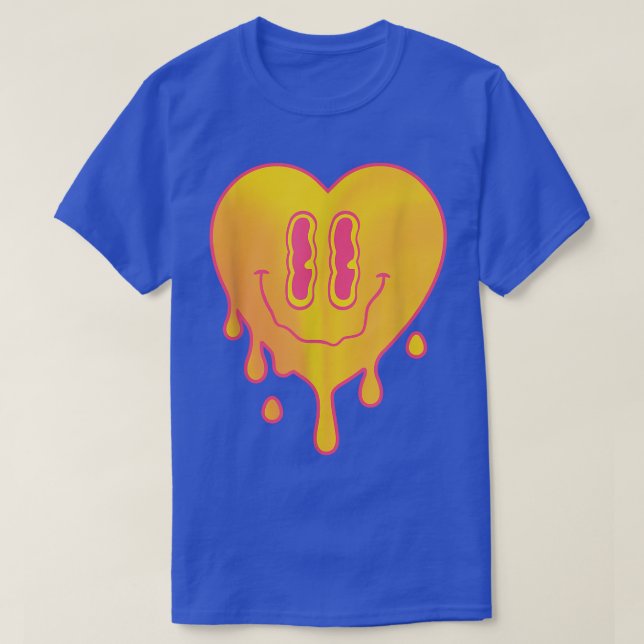 T-shirt Techno Heart EDM Music Festival Rave Dubstep  (Design devant)