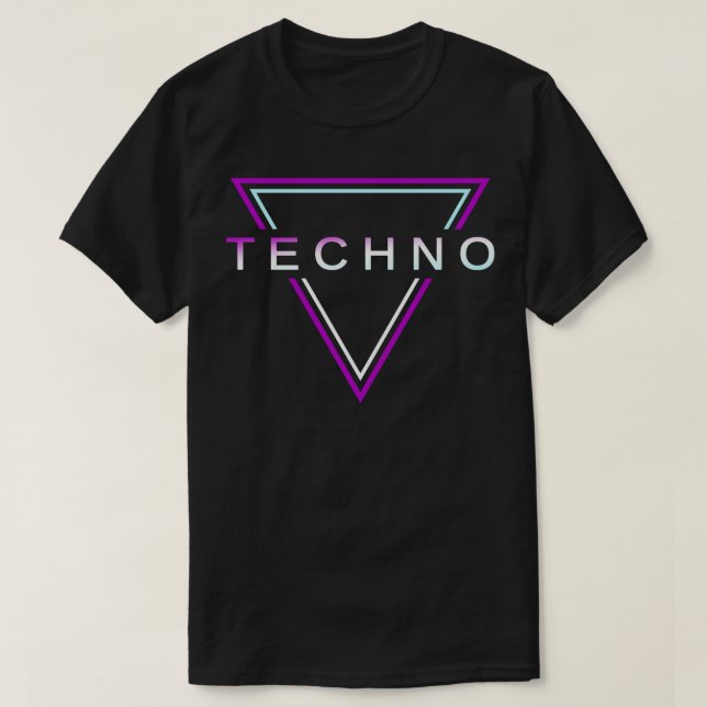 T-shirt Techno House Party EDM Festival Goa Electro Rave 4 (Design devant)