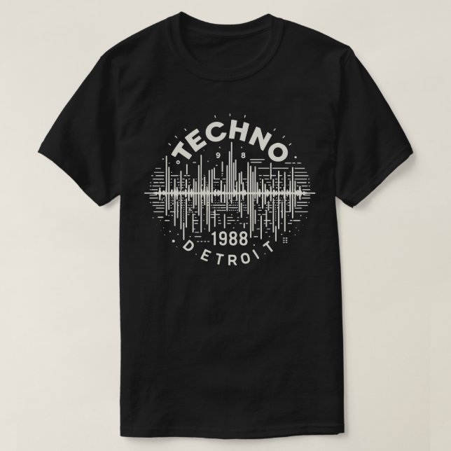 T-shirt Techno Music 1988 (Design devant)