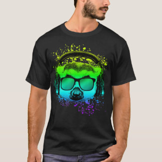 T-shirt Techno Music DJ Cadeaux Ravers EDM Monkey Lemur