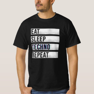 T-shirt Techno Music Electro River