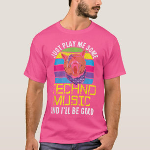 T-shirt Techno Music Lover Trance Raver Headbanger Edm Hou