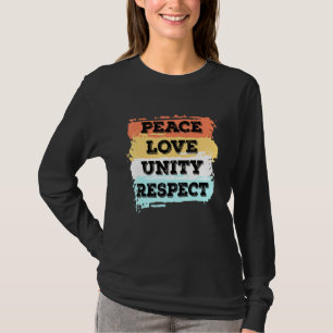 T-shirt Techno Music Peace Love Unity Respect Rave Party E