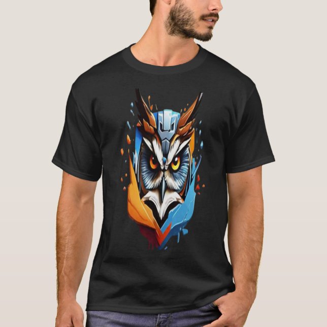 T-shirt Techno owl (Devant)