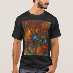 T-shirt Techno Psychedelic Fractal