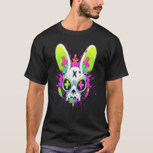 T-shirt Techno Psychédélique Rabbit Rave EDM Punk Grunge A