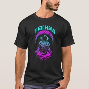 T-shirt Techno Rave Edm Music Festival Trippy Astronaut Ra