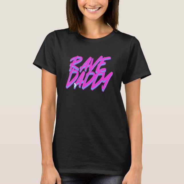 T-shirt Techno Rave Hommes Edm Rave Papa (Devant)