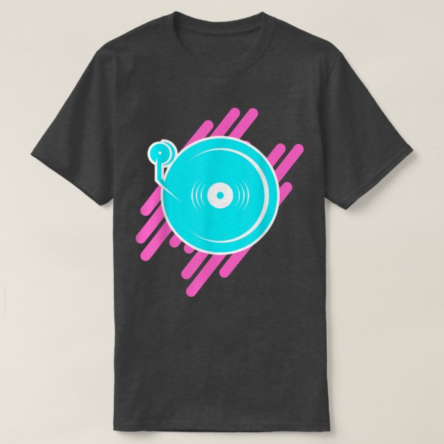 T-shirt Techno Tourne-disque EDM Music Festival Rave Dubst (Design devant)