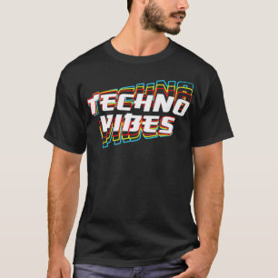 T-shirt Techno Vibes Raver DJ Party Festival EDM Premium