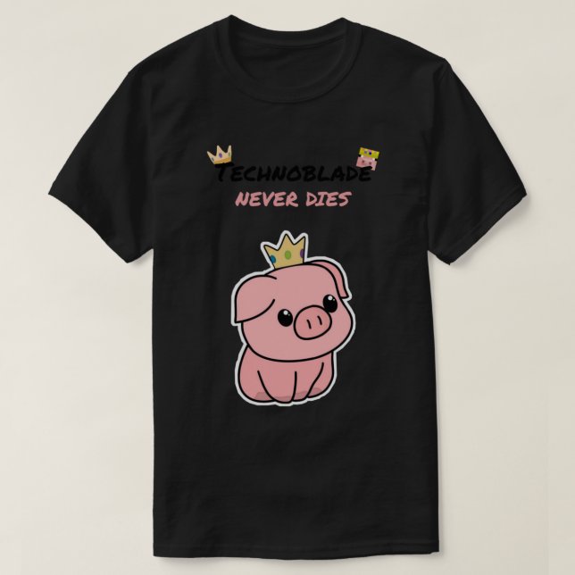 T-shirt Technoblade Never Mores s et chemise (Design devant)