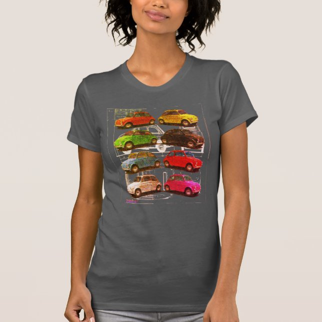 T-shirt Technologie classique Fiat 500 (Devant)