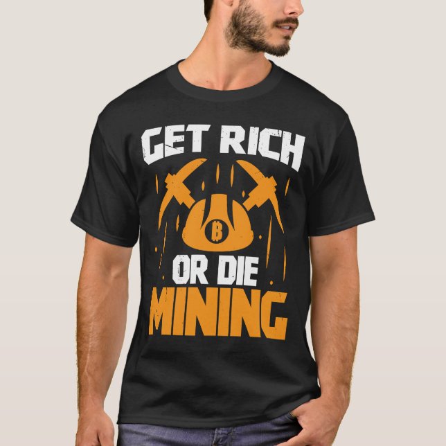 T-shirt Technologie Crypto Miner Cryptomonnaie Blockchain (Devant)