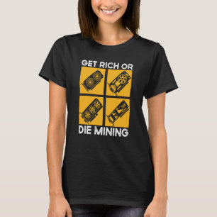 T-shirt Technologie Crypto Miner Cryptomonnaie Blockchain