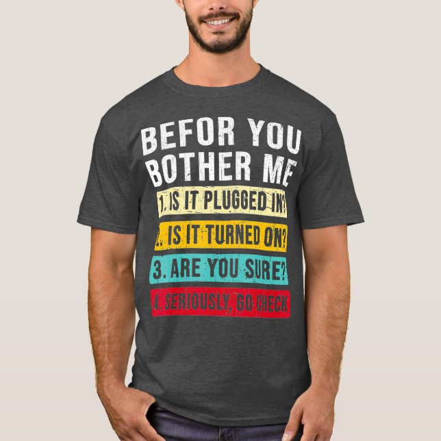 T-shirt Technologie de l'information amusant Technique tec (Devant)