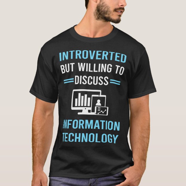 T-shirt Technologie de l'information introvertie (Devant)
