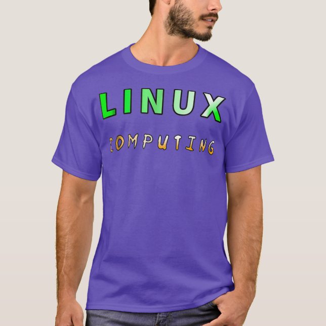 T-shirt Technologie de mécanique informatique de Linu OS (Devant)