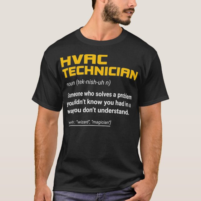 T-shirt Technologie HVAC Définition - Technique de chauffa (Devant)