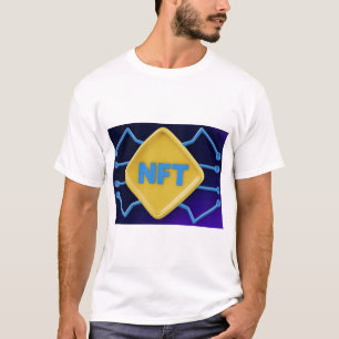 T-shirt Technologie NFT Logo Crypto 3D.
